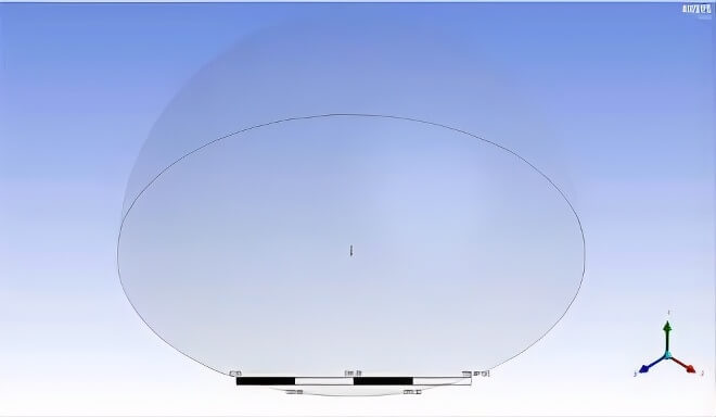 Exhaust Gas Dispersion into Atmosphere from Industrial Stack-Graph